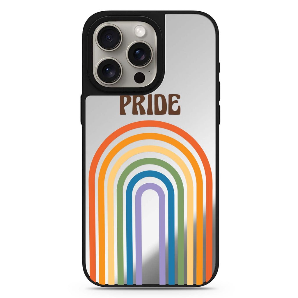 Rainbow Pride MagSafe compatible mirror case for iPhone 16/15/14 Pro Max and Pro, main view