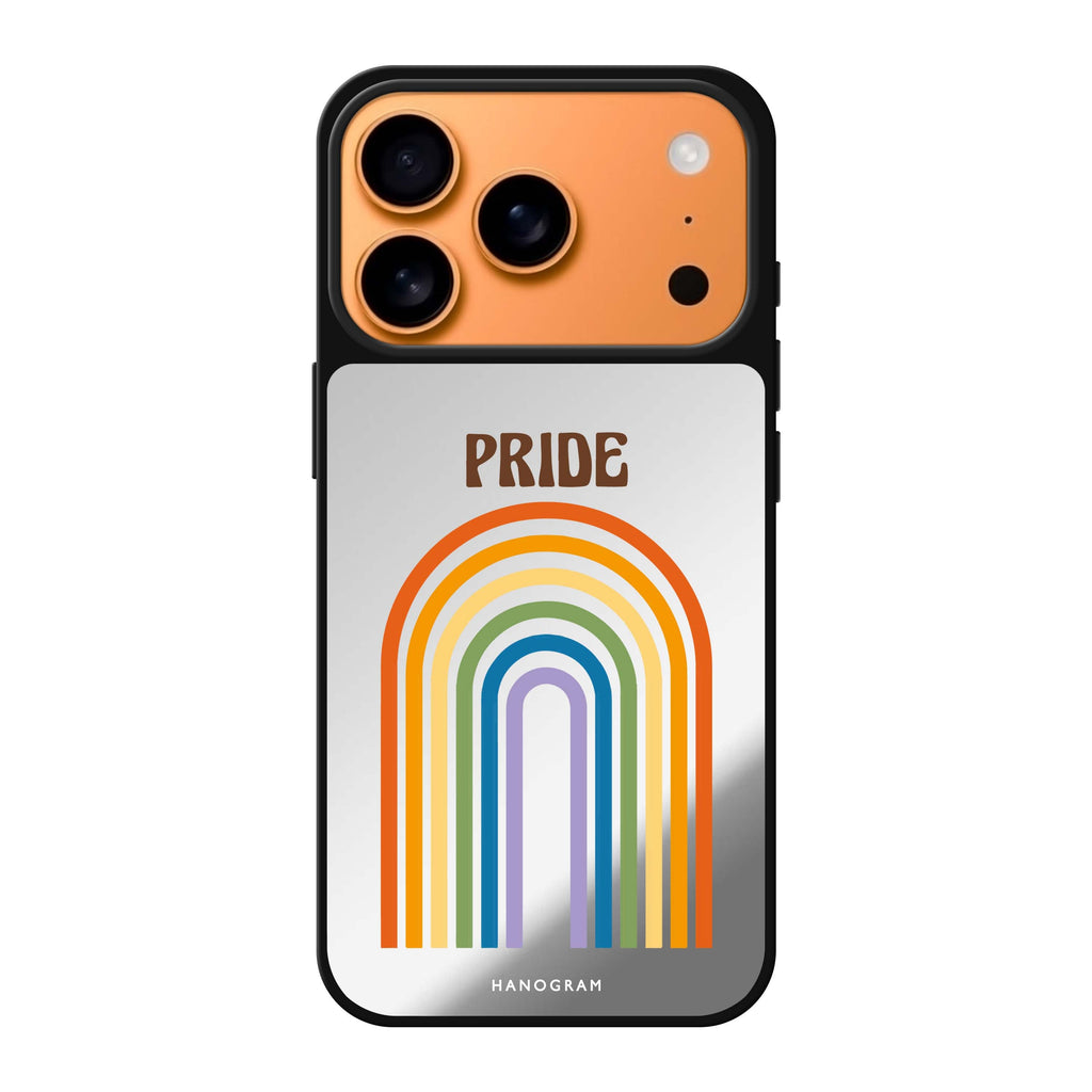 Rainbow Pride multicolor iPhone 17 Pro Max mirror case
