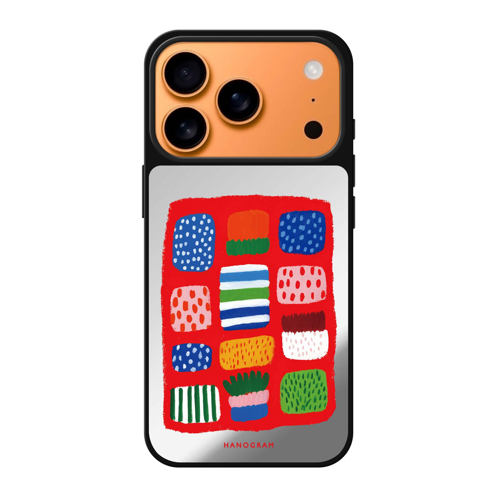 Tropical Candy Lines summer food iPhone 17 Pro Max mirror case