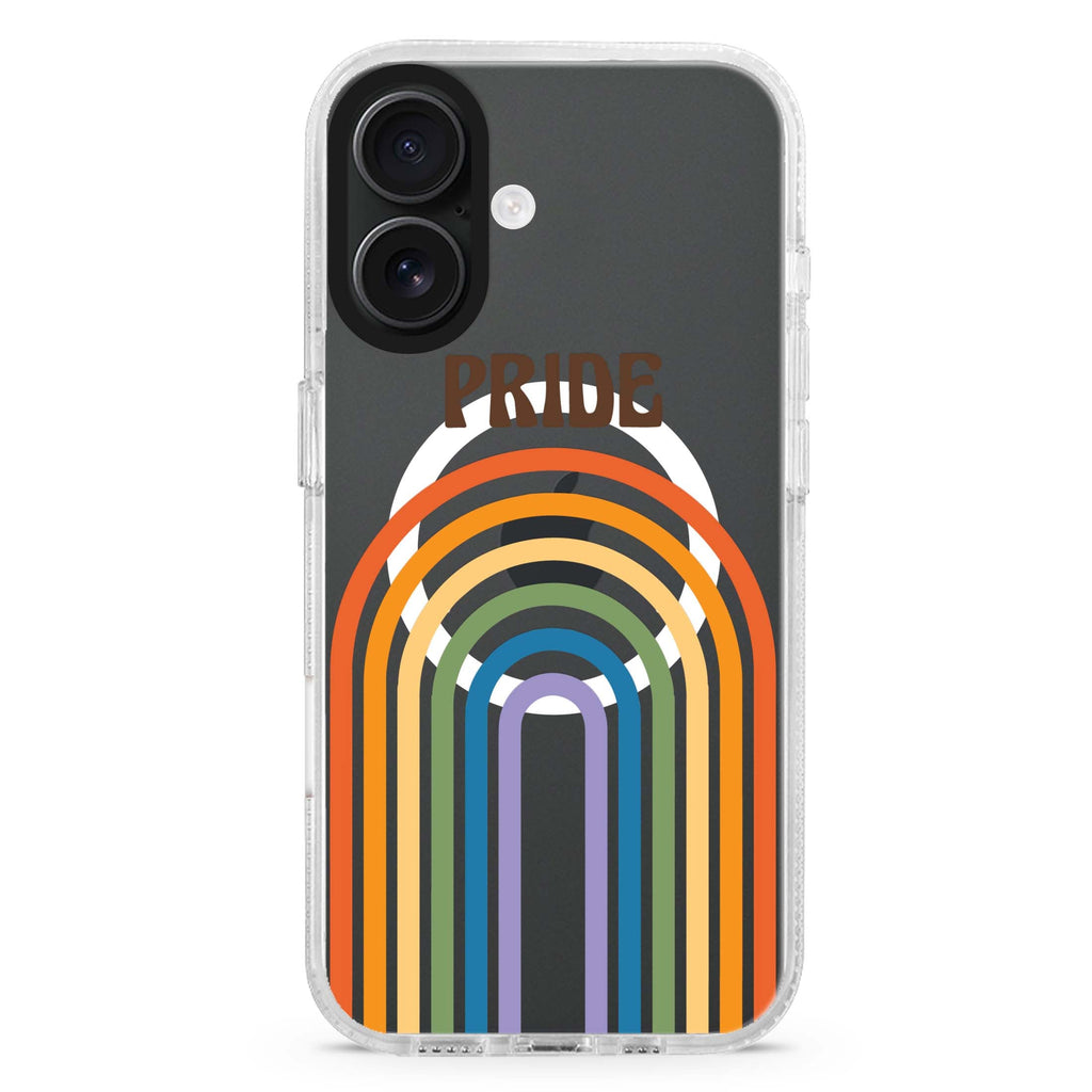 Rainbow Pride MagSafe Compatible iPhone 16 Ultra Clear Case - Personalized and Stylish Protection