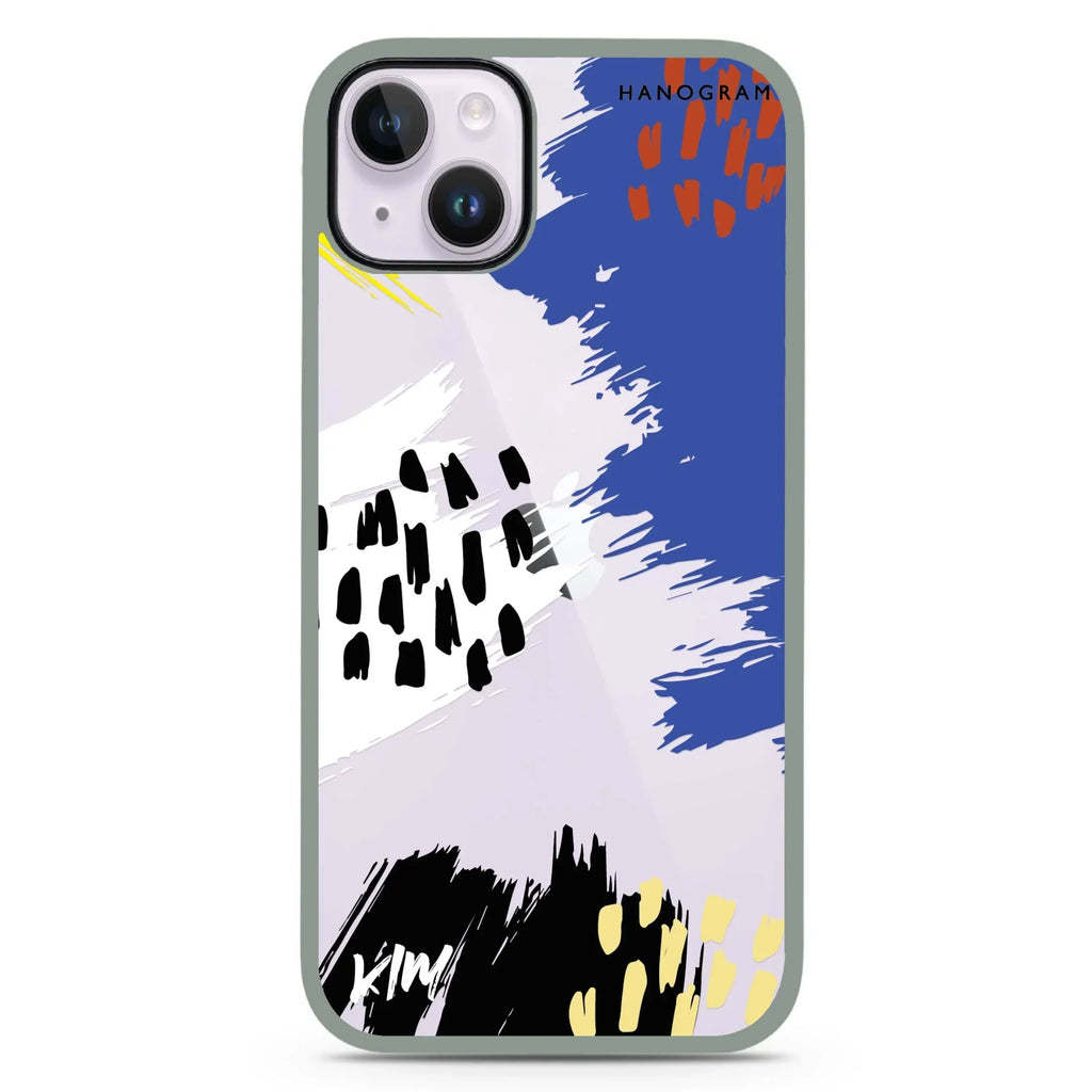 Trendy Abstract I iPhone 15 Plus Impact Guard Bumper Case