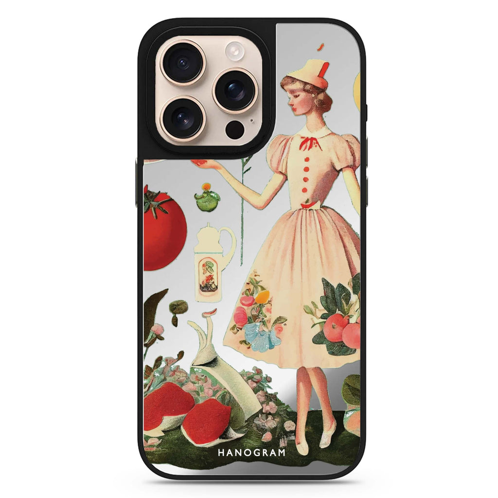 Noble Girl sleek reflective design iPhone 16/15/14 Pro Max & Pro mirror case