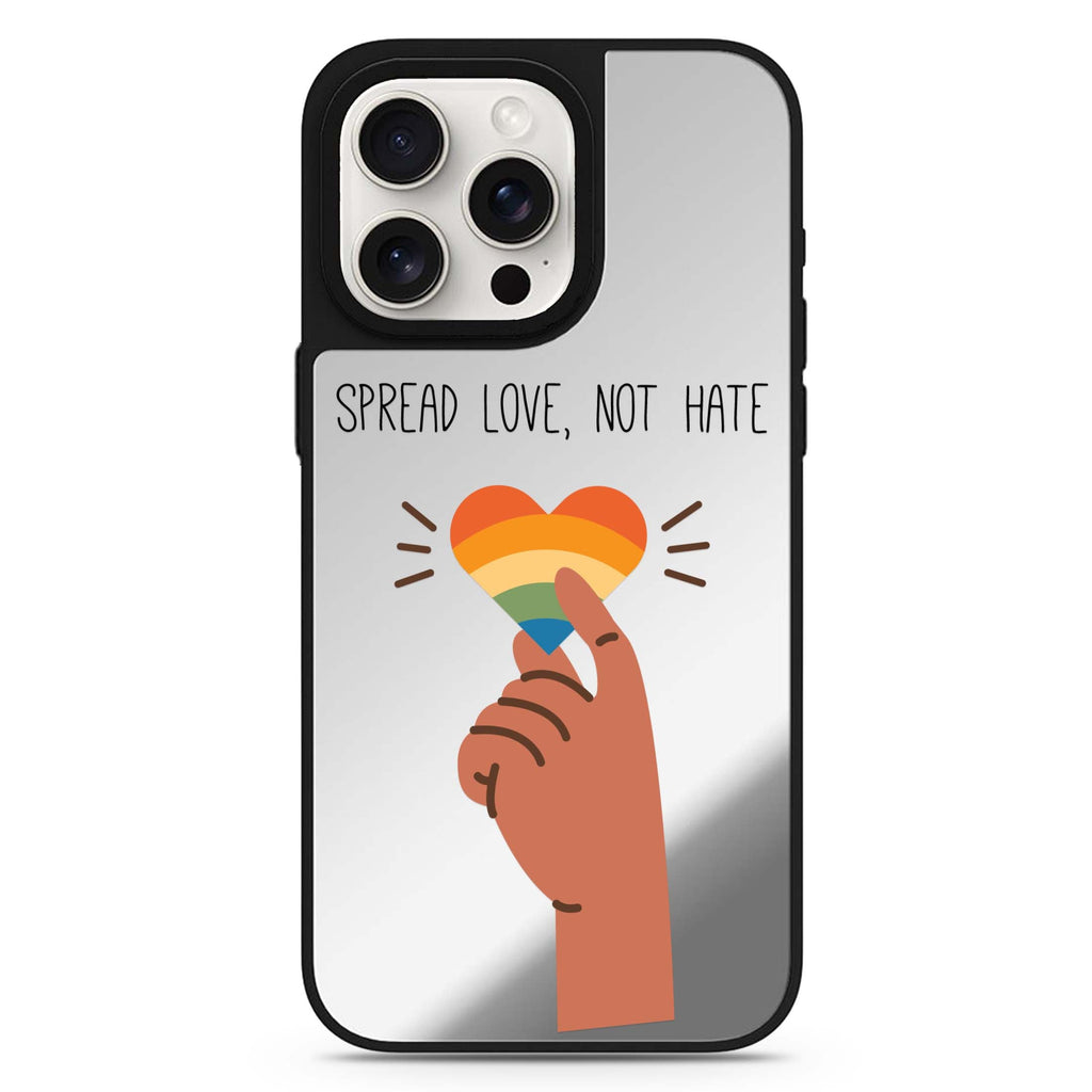 Spread Love MagSafe compatible mirror case for iPhone 16/15/14 Pro Max and Pro, main view