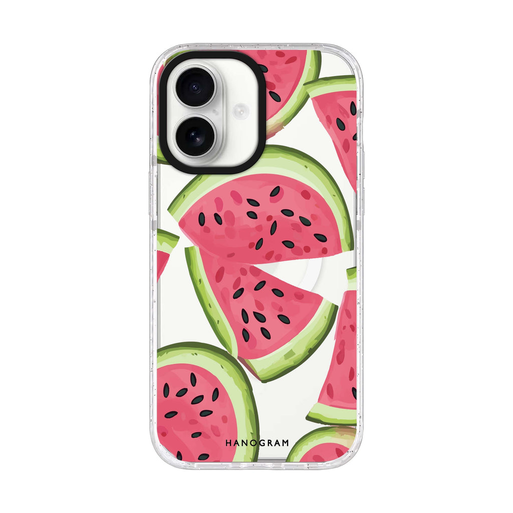 Melon Mood iPhone 17 ultra clear MagSafe case, front product view