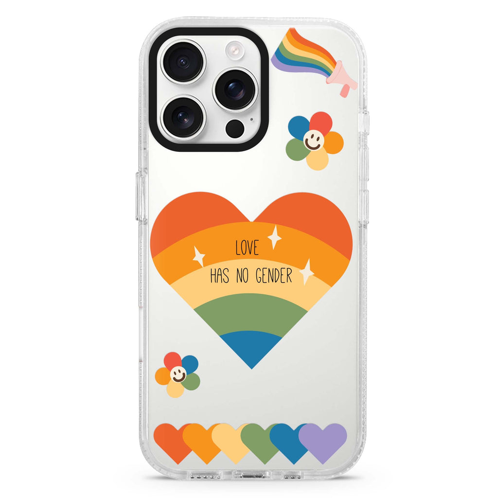 Love Has no gender iPhone 16 Pro & 16 Pro Max Case - Personalized and Stylish Protection