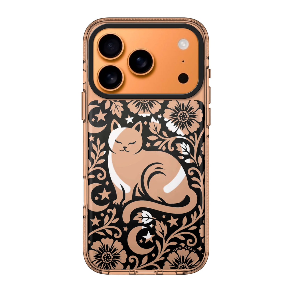 The Lunar Garden Cat iPhone 17 Pro Max Ultra Clear Case - Image 1