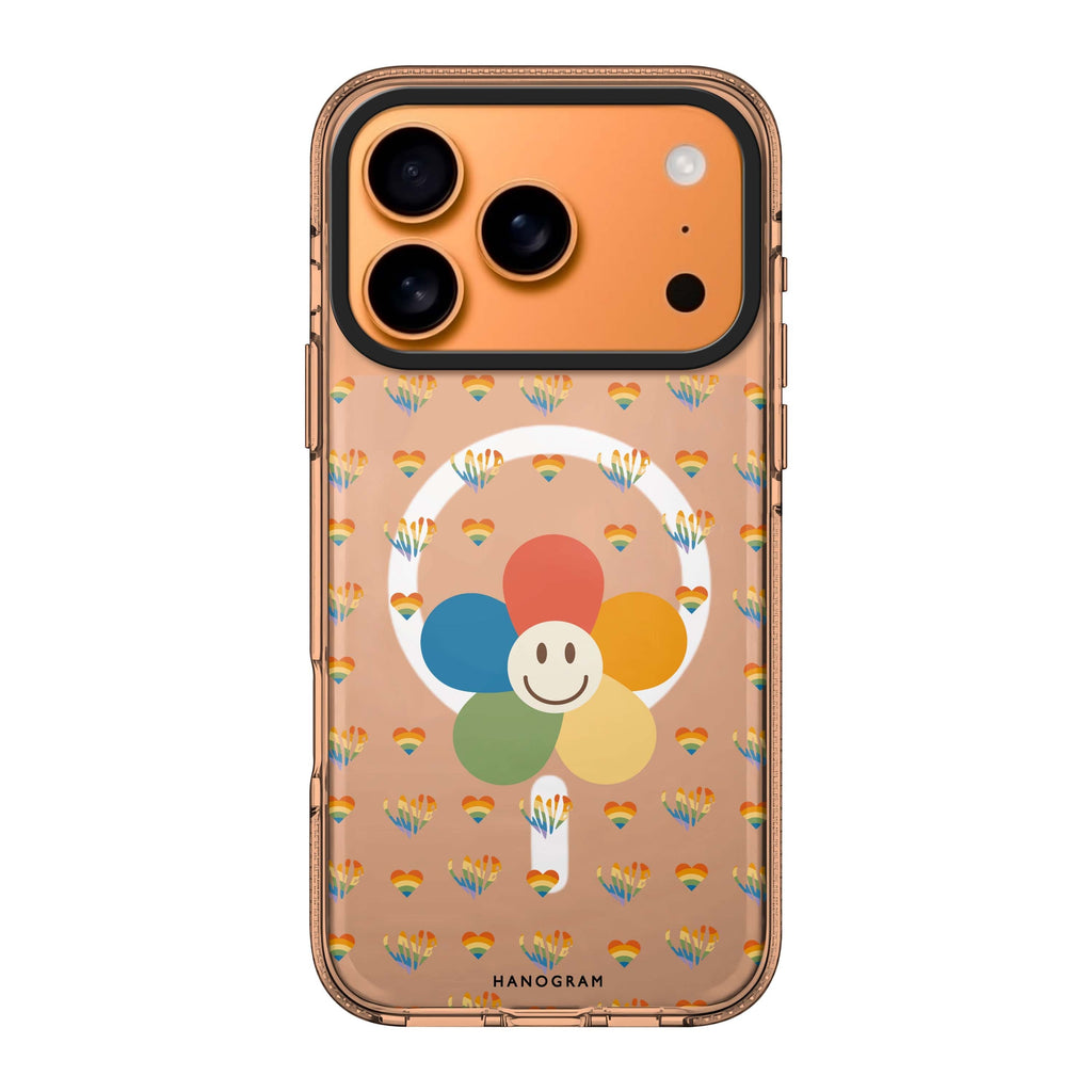 Rainbow Floral Style 1 multicolor flower floral bright iPhone 17 Pro Max ultra clear case