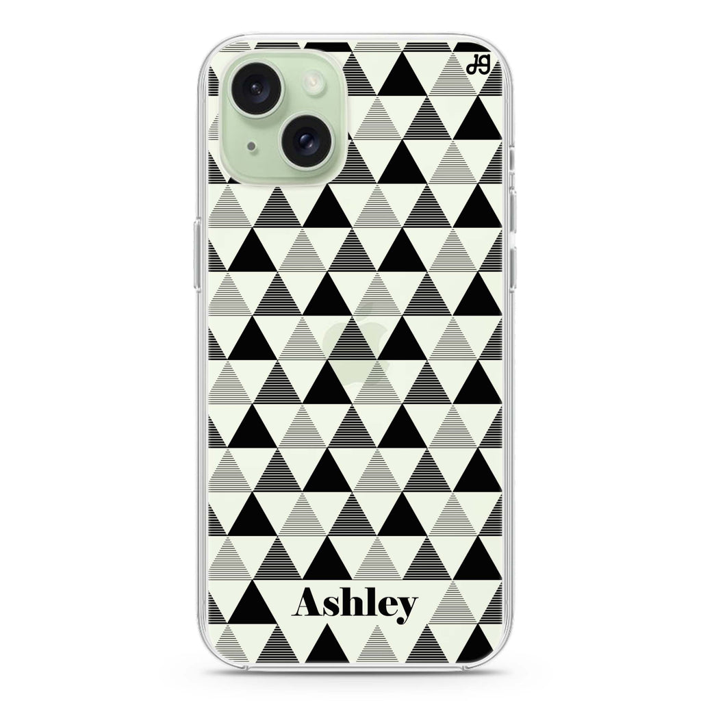 Triangles Seamless iPhone 15 plus Ultra Clear Case