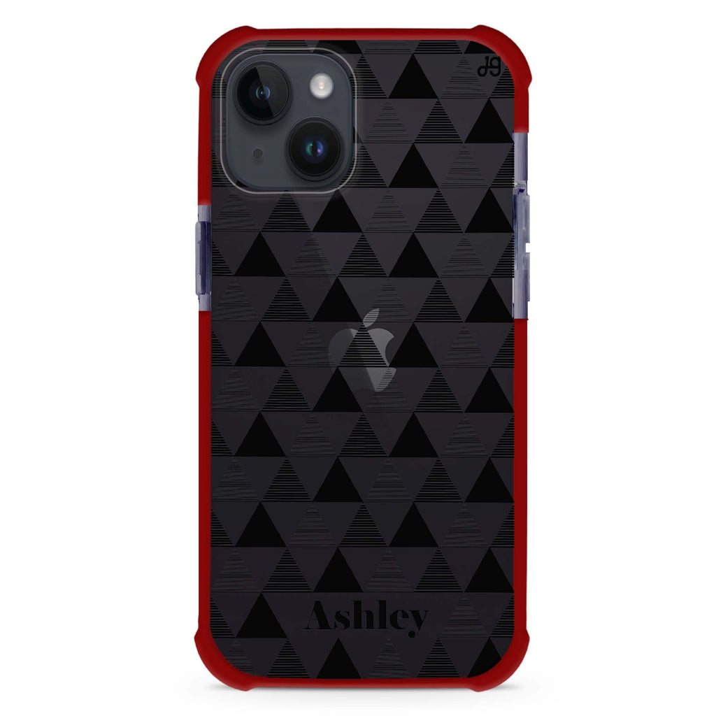 Triangles Seamless iPhone 15 Plus Ultra Shockproof Case