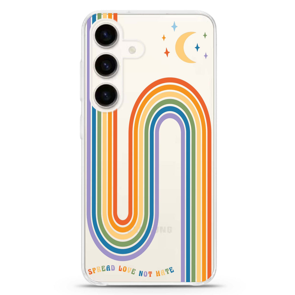 Spread Love with rainbow Samsung Galaxy Ultra Clear Case