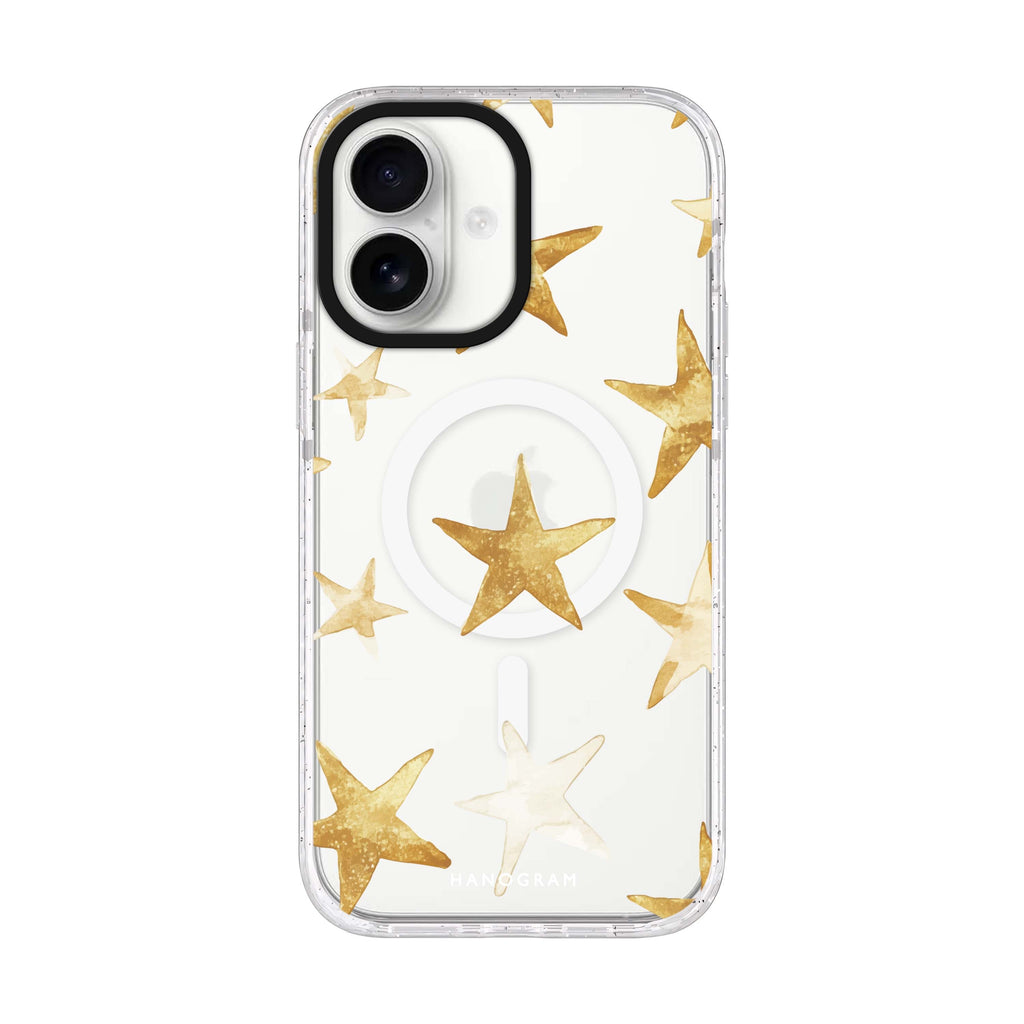Starlit Whisper iPhone 17 ultra clear MagSafe case, front product view