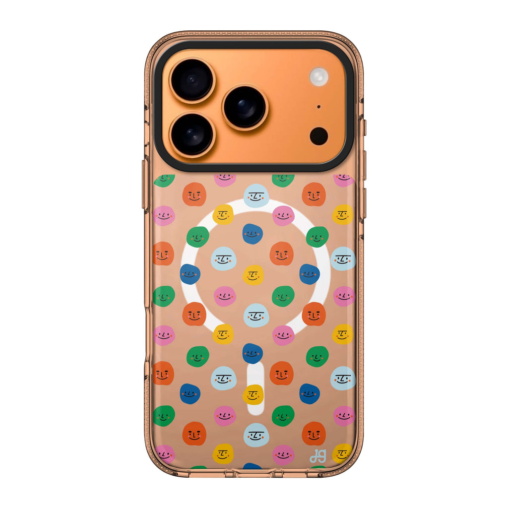 Make me smile typography playful iPhone 17 Pro Max ultra clear case