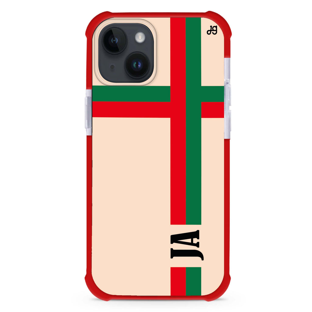 Matching Stripes iPhone 15 Plus Ultra Shockproof Case
