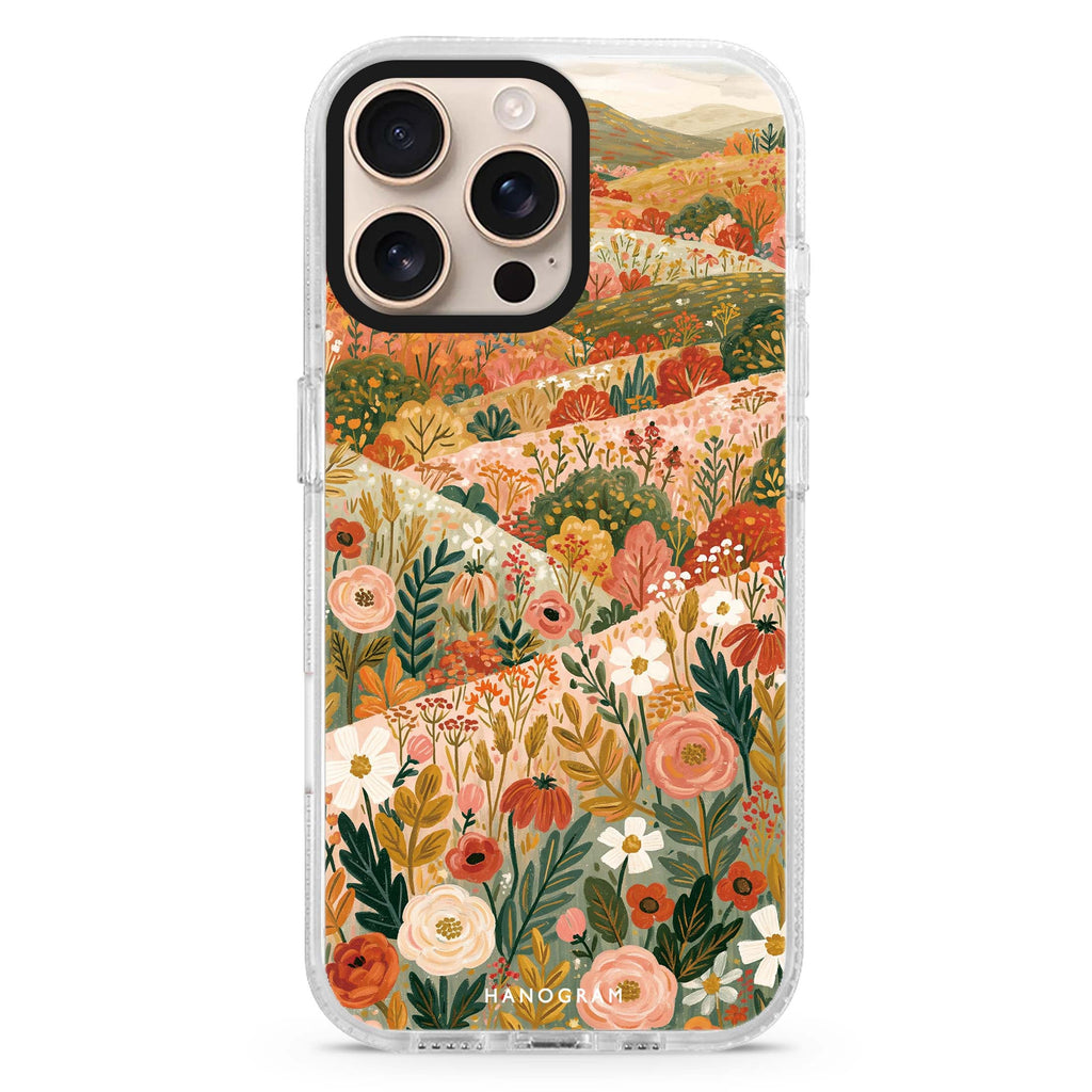 Hills Sewn with Flowers MagSafe Compatible Ultra Clear Case for iPhone 16 Pro Max - main view