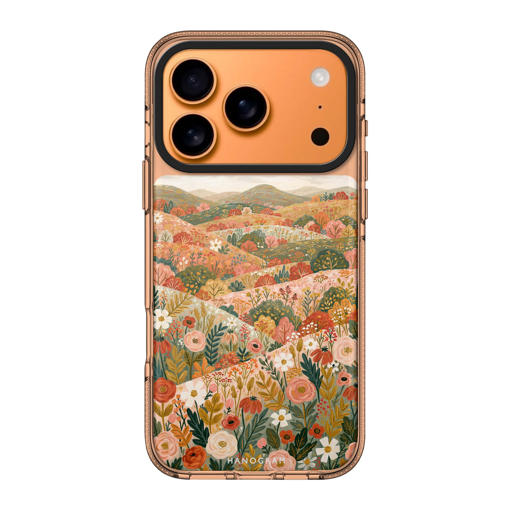 Hills Sewn with Flowers iPhone 17 Pro Max Ultra Clear Case - Image 1