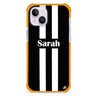 Black and white Stripes iPhone 15 Plus Ultra Shockproof Case