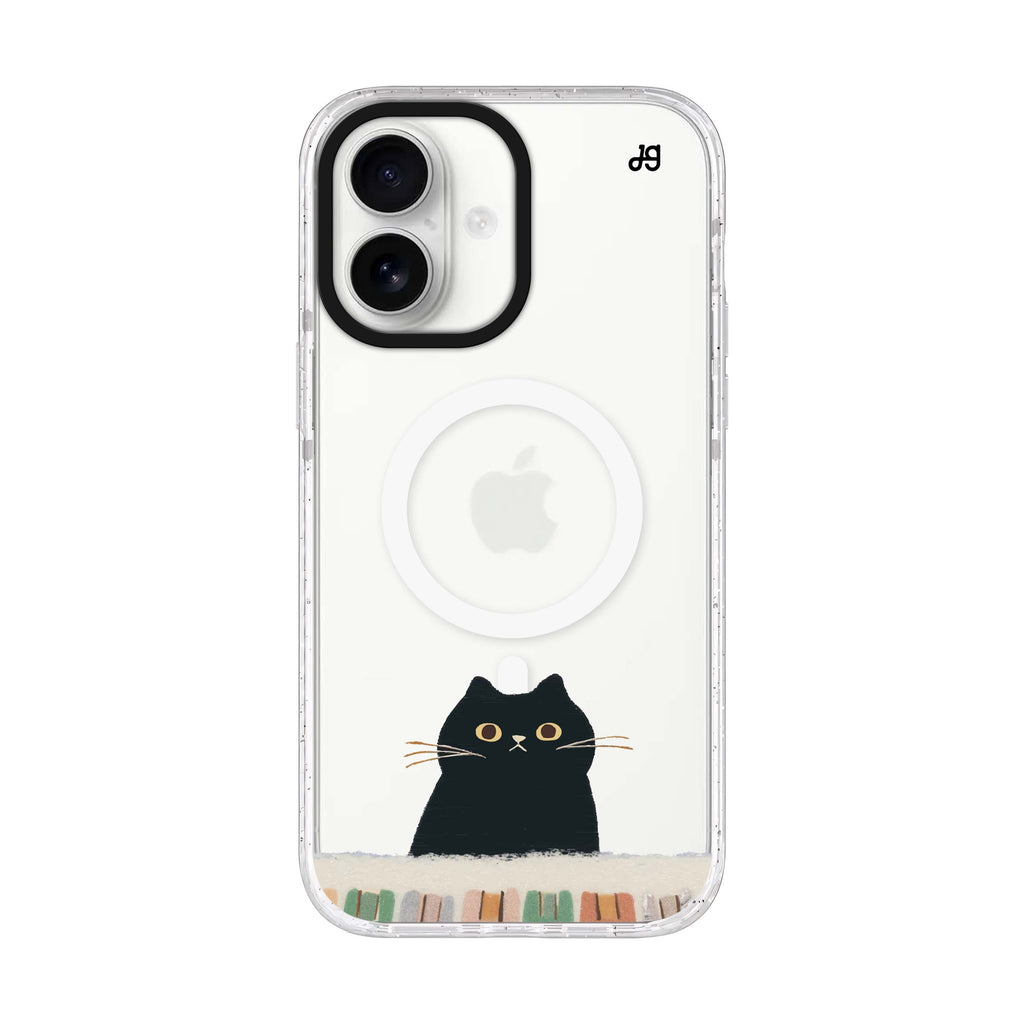 Cat Sonata iPhone 17 ultra clear MagSafe case, front product view