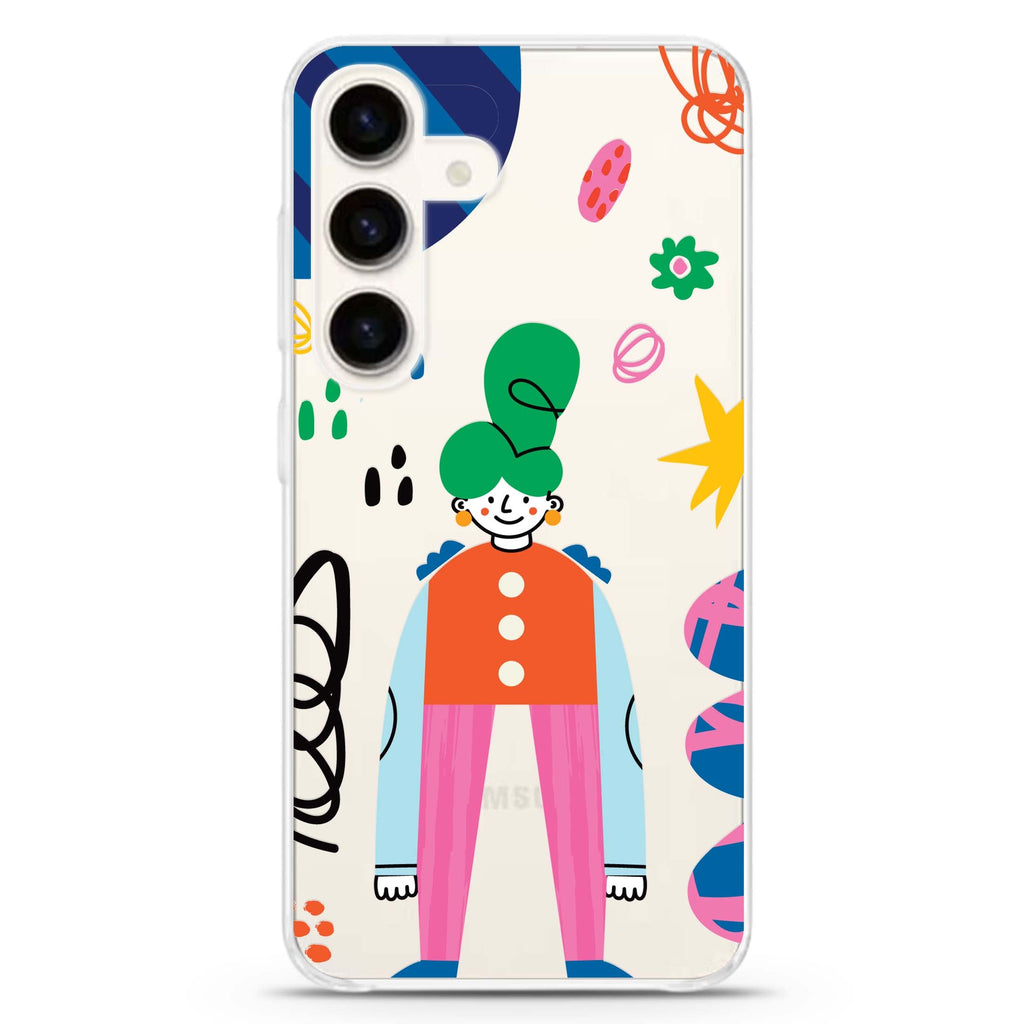 Abstract People Samsung Galaxy Ultra Clear Case
