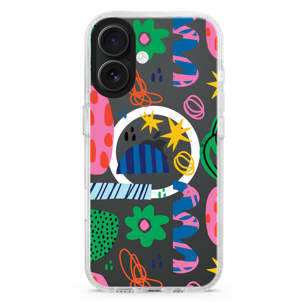 Abstract Drawing by Joe MagSafe Compatible iPhone 16 Ultra Clear Case - Personalized and Stylish Protection