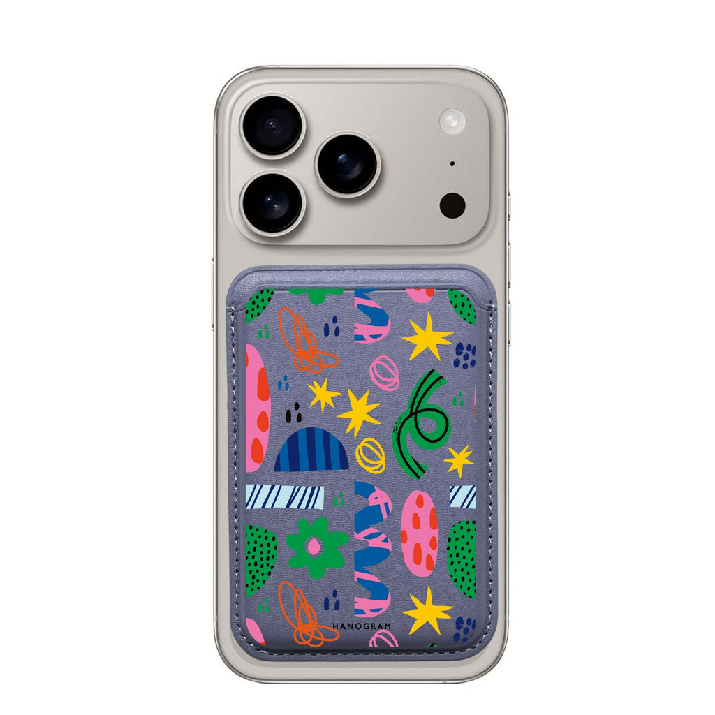 Abstract Drawing by Joe MagSafe wallet for iPhone, slim magnetic card holder, main view