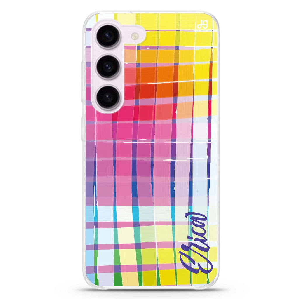 Glorious personalized ultra-clear case for Samsung Galaxy S23/S22, front view