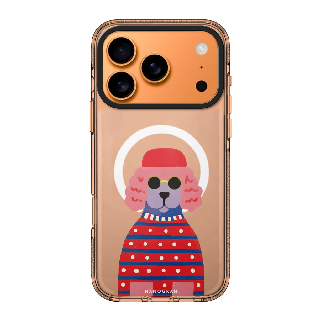Groovy Poodle dog animal cute playful iPhone 17 Pro Max ultra clear case