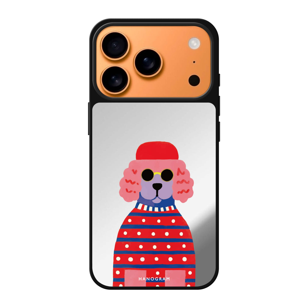 Groovy Poodle dog animal cute iPhone 17 Pro Max mirror case