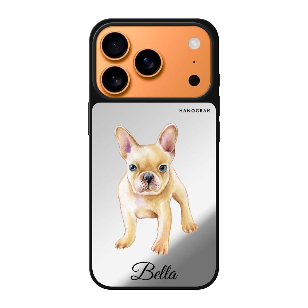 Cute Dog personalized name dog animal cute iPhone 17 Pro Max mirror case