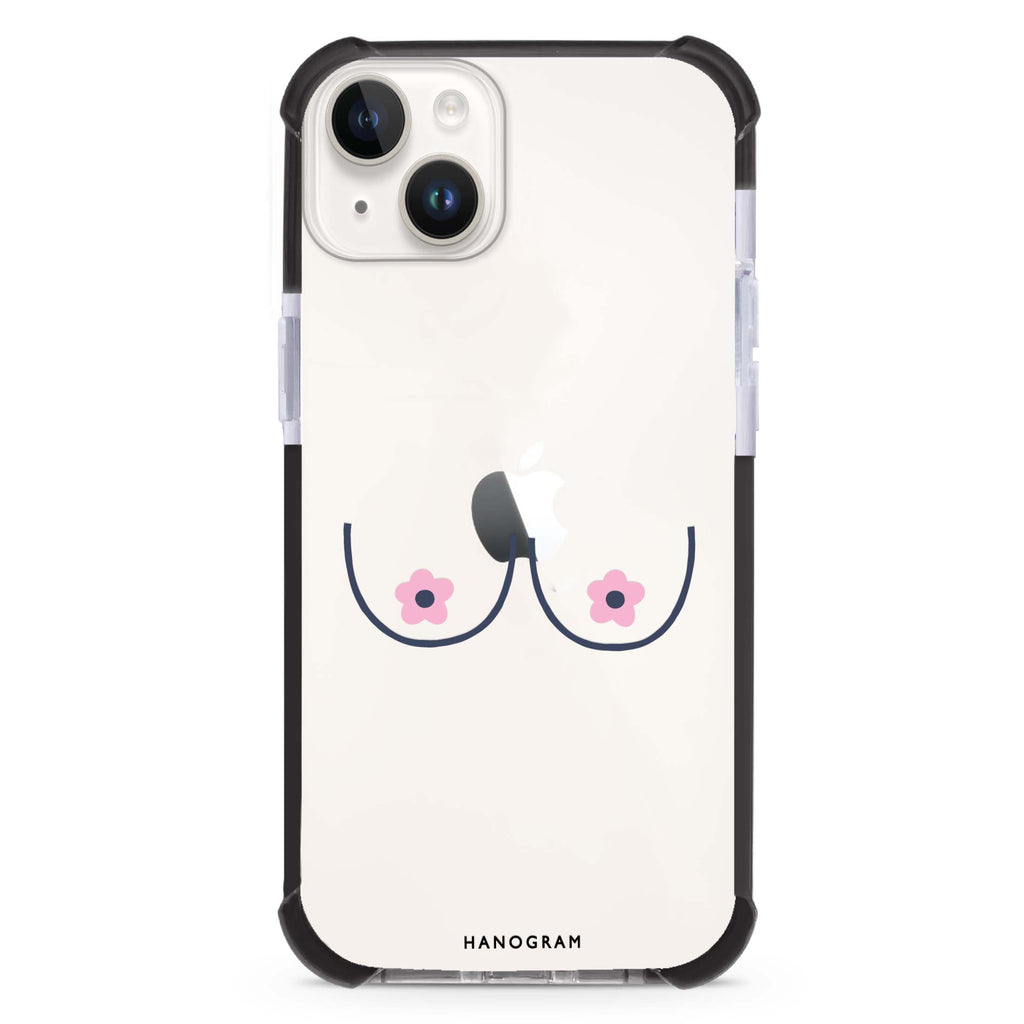 Floral Breast iPhone 15 Plus Ultra Shockproof Case