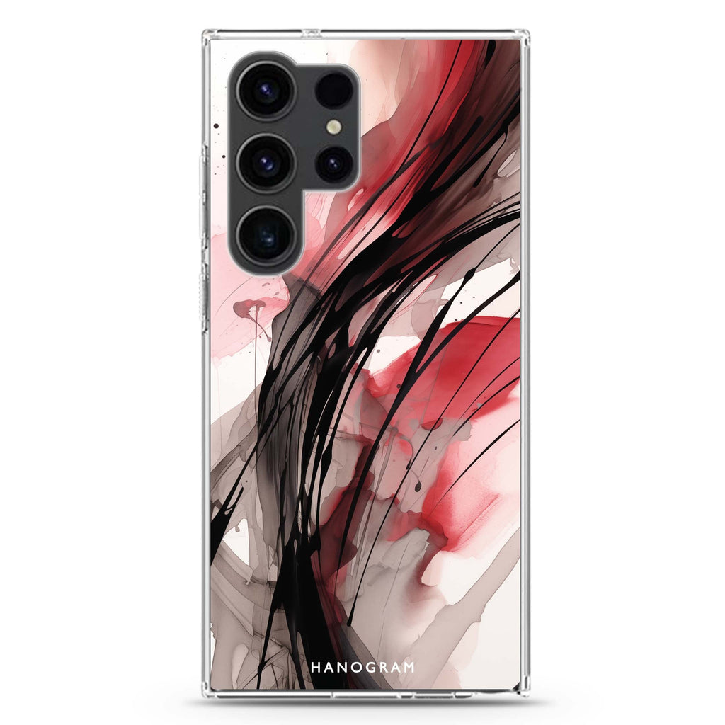 Artisan Strokes Samsung Galaxy S26/S25/S24/S23/S22 Ultra ultra clear case, transparent design, main view