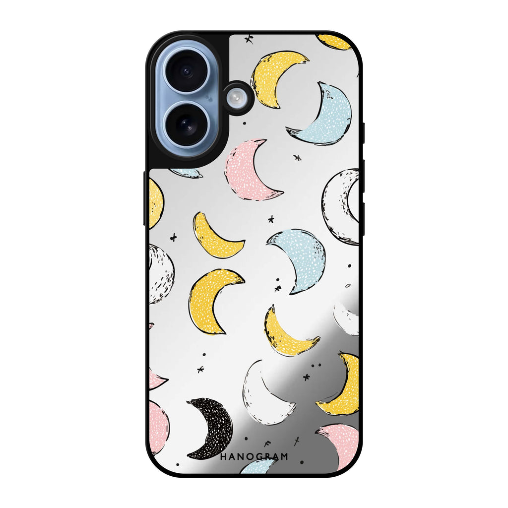 Dreamy Moon Doodles Mirror Case
