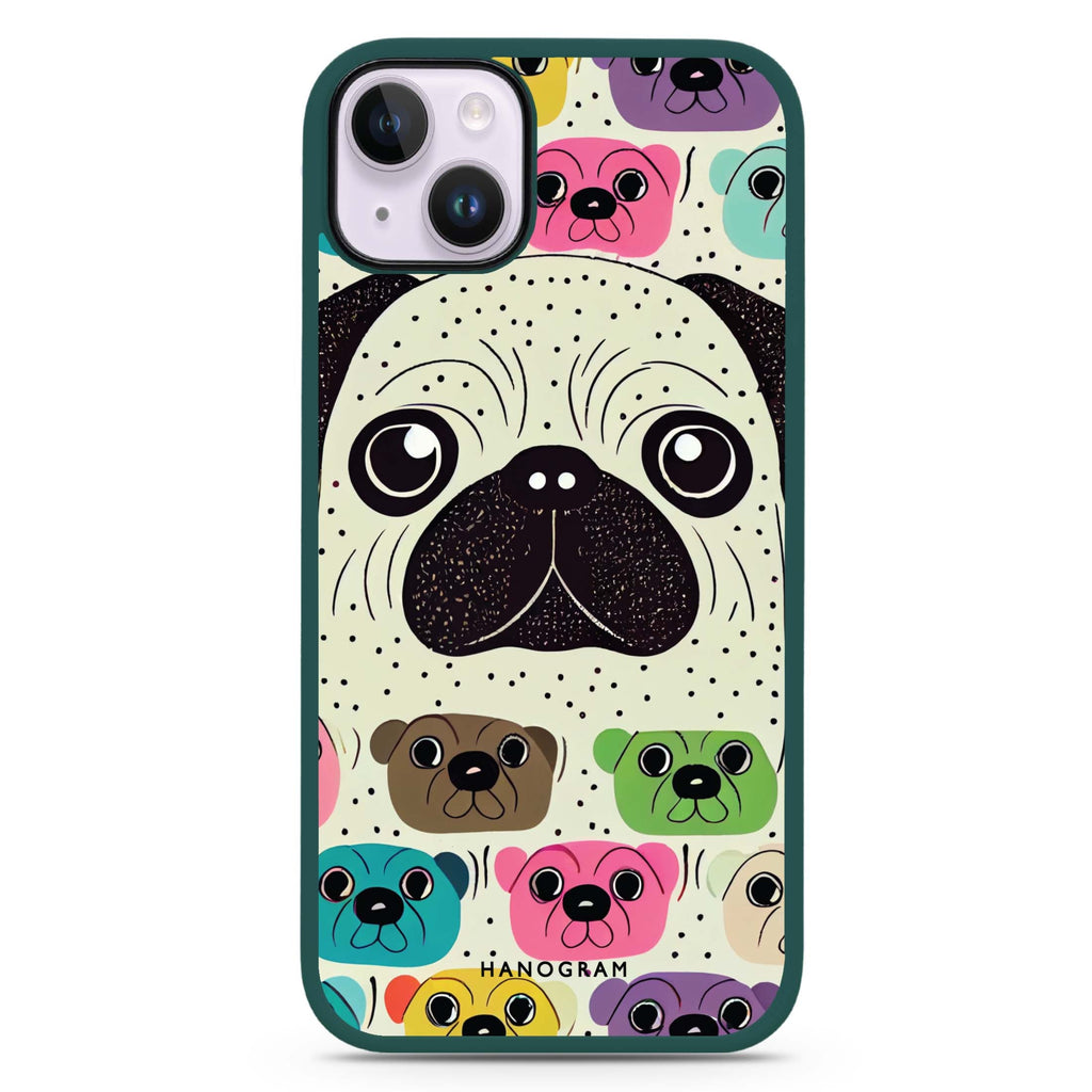 Pug Face iPhone 15 Plus Impact Guard Bumper Case
