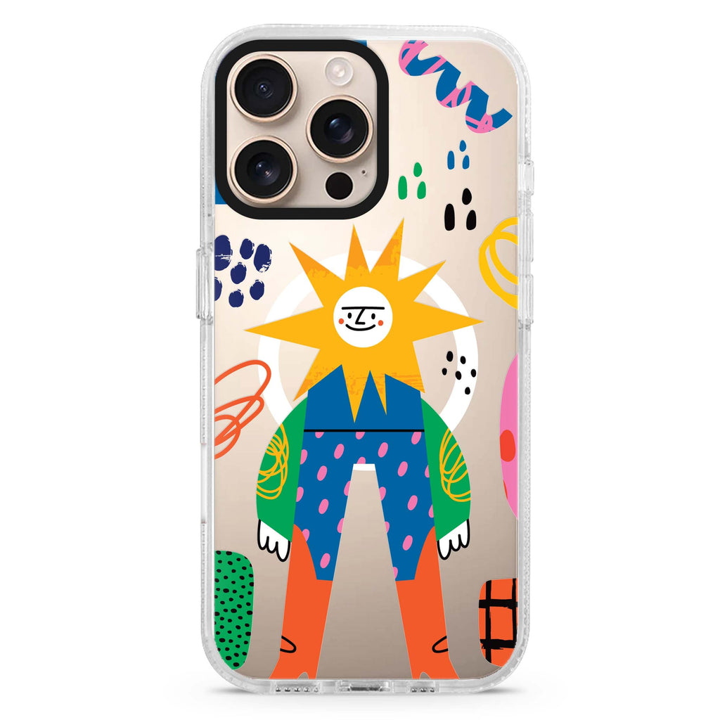 Abstract People MagSafe Compatible iPhone 16 Pro Ultra Clear Case - Personalized and Stylish Protection