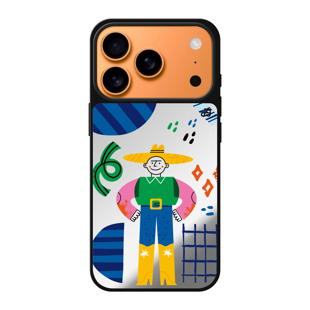 Abstract People #3 abstract portrait iPhone 17 Pro Max mirror case
