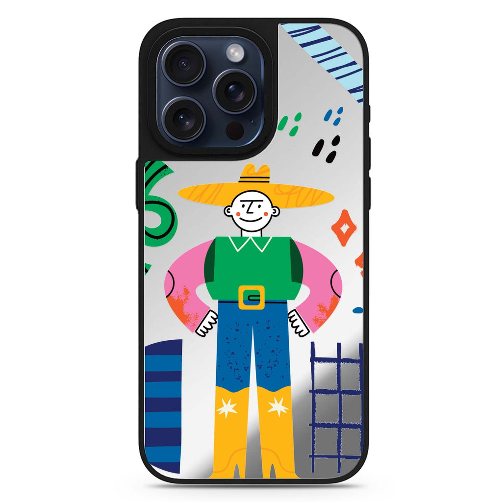 Abstract People #4 MagSafe compatible mirror case for iPhone 16/15/14 Pro Max and Pro, main view