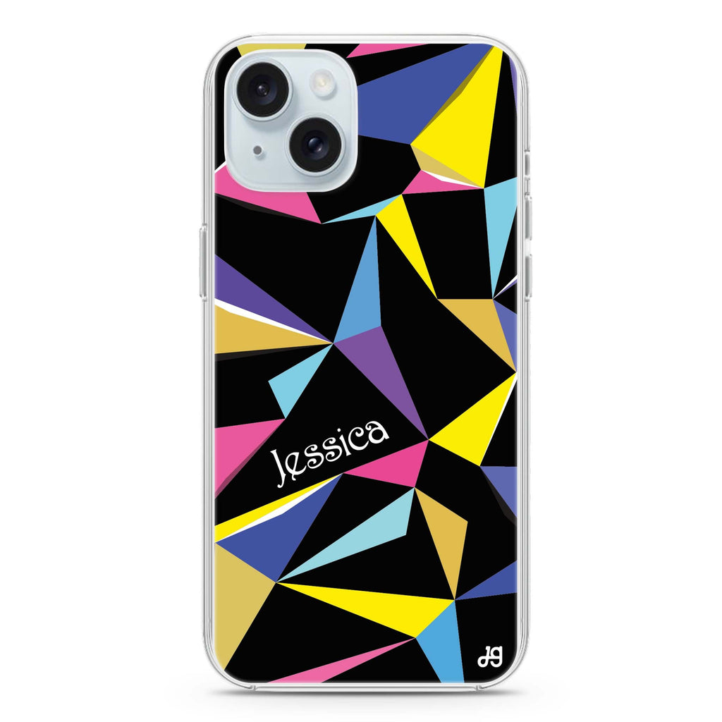 Geometric iPhone 15 plus Ultra Clear Case
