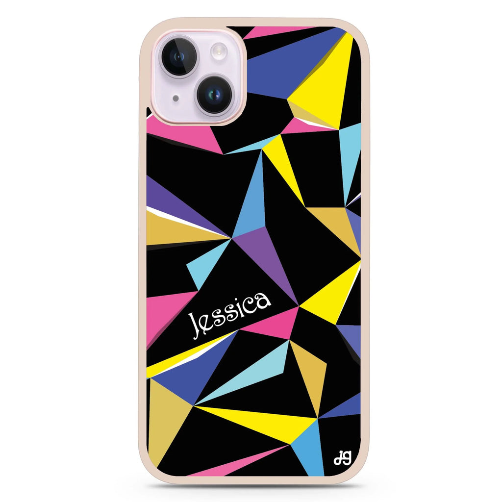 Geometric iPhone 15 Impact Guard Bumper Case