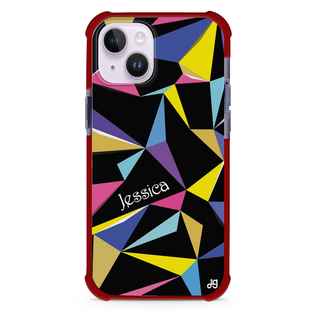 Geometric iPhone 15 Plus MagSafe Compatible Ultra Shockproof Case