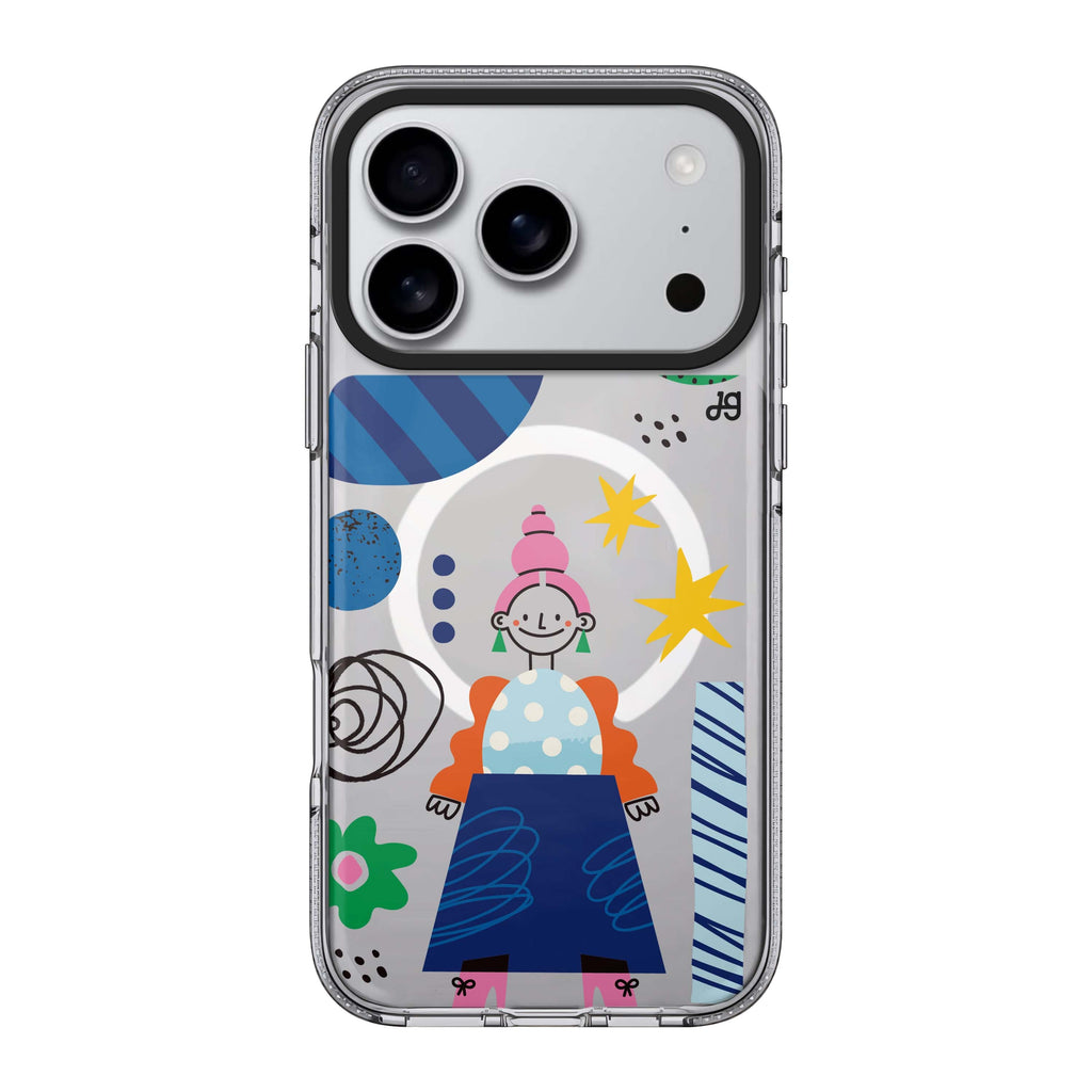 Abstract People Style 5 abstract portrait iPhone 17 Pro Max ultra clear case