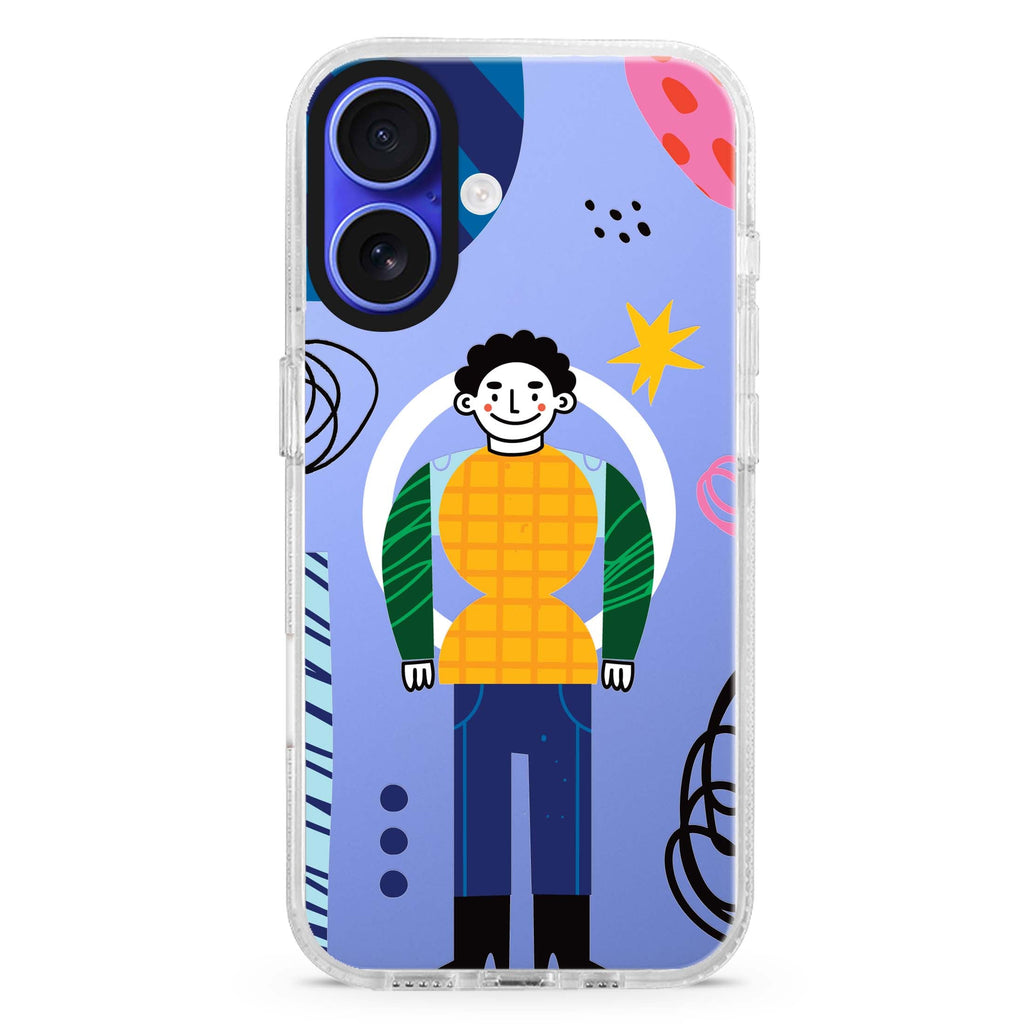 Abstract People MagSafe Compatible iPhone 16 Ultra Clear Case - Personalized and Stylish Protection