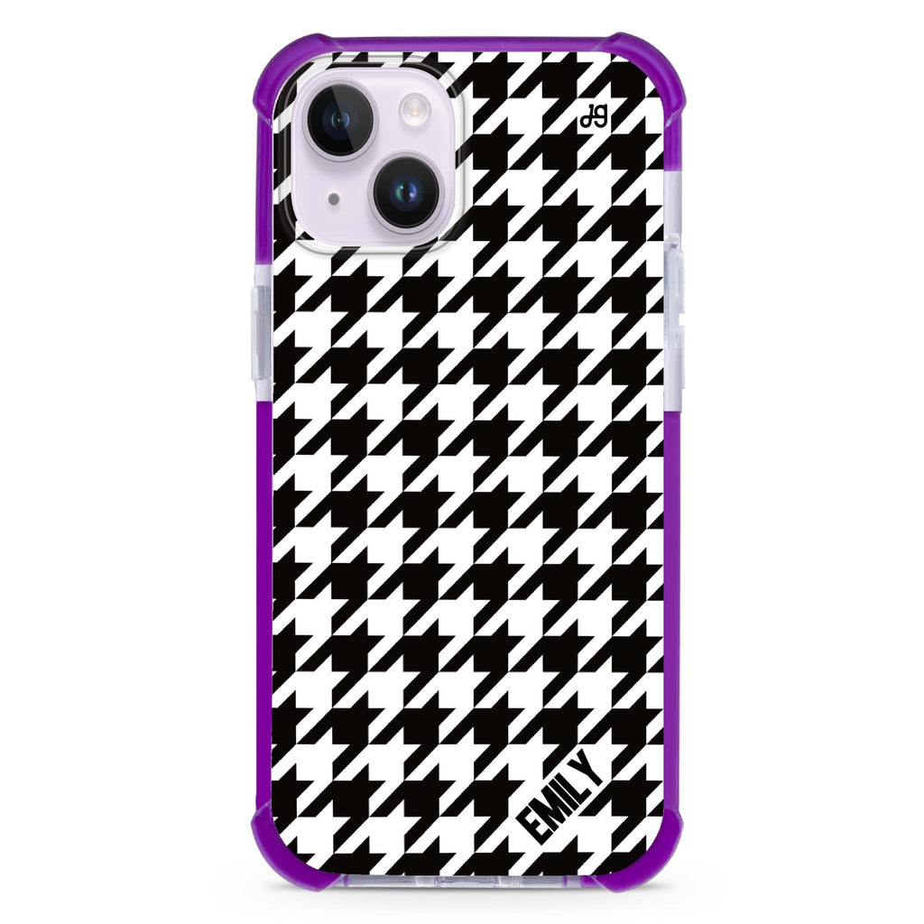 Houndstooth iPhone 15 Plus Ultra Shockproof Case