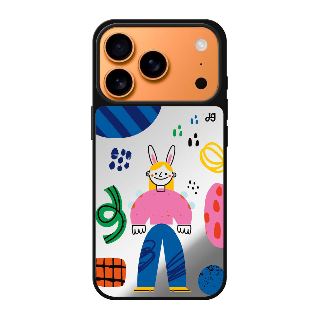 Abstract People #6 abstract portrait iPhone 17 Pro Max mirror case