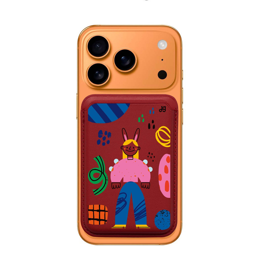 Abstract People Magsafe Wallet