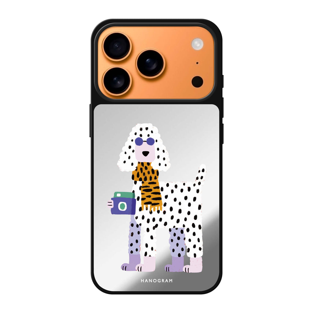 Shutter Pup dog animal cute iPhone 17 Pro Max mirror case