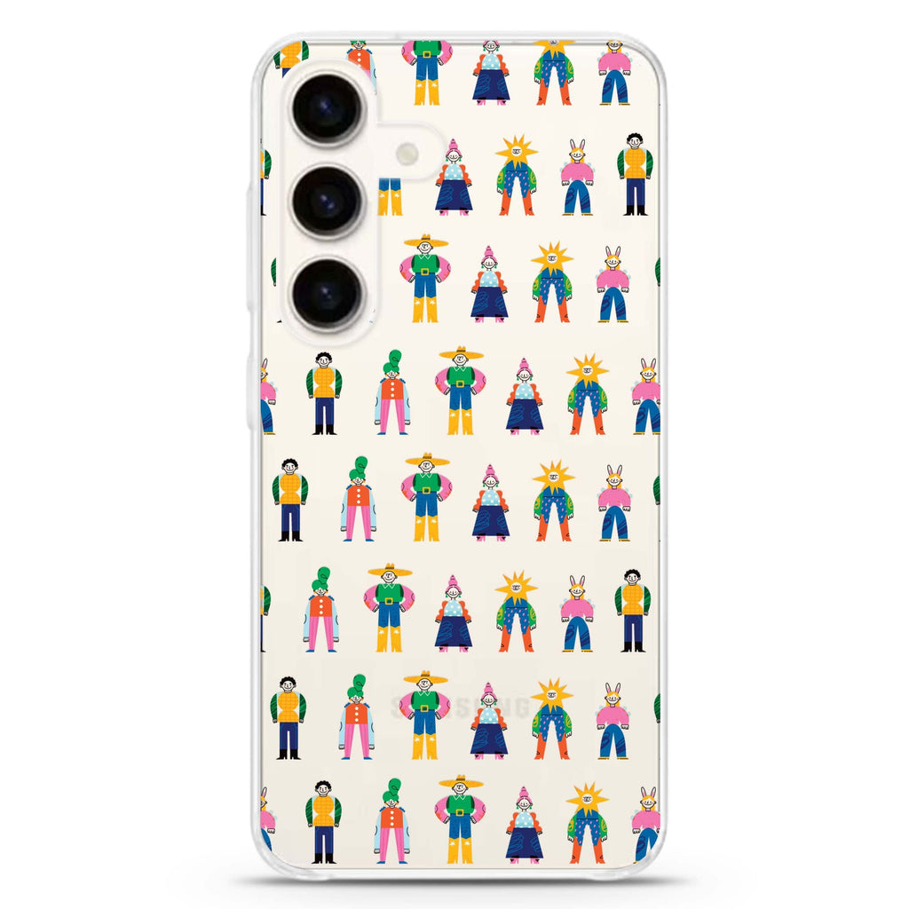 Abstract People Family Samsung Galaxy Ultra Clear Case