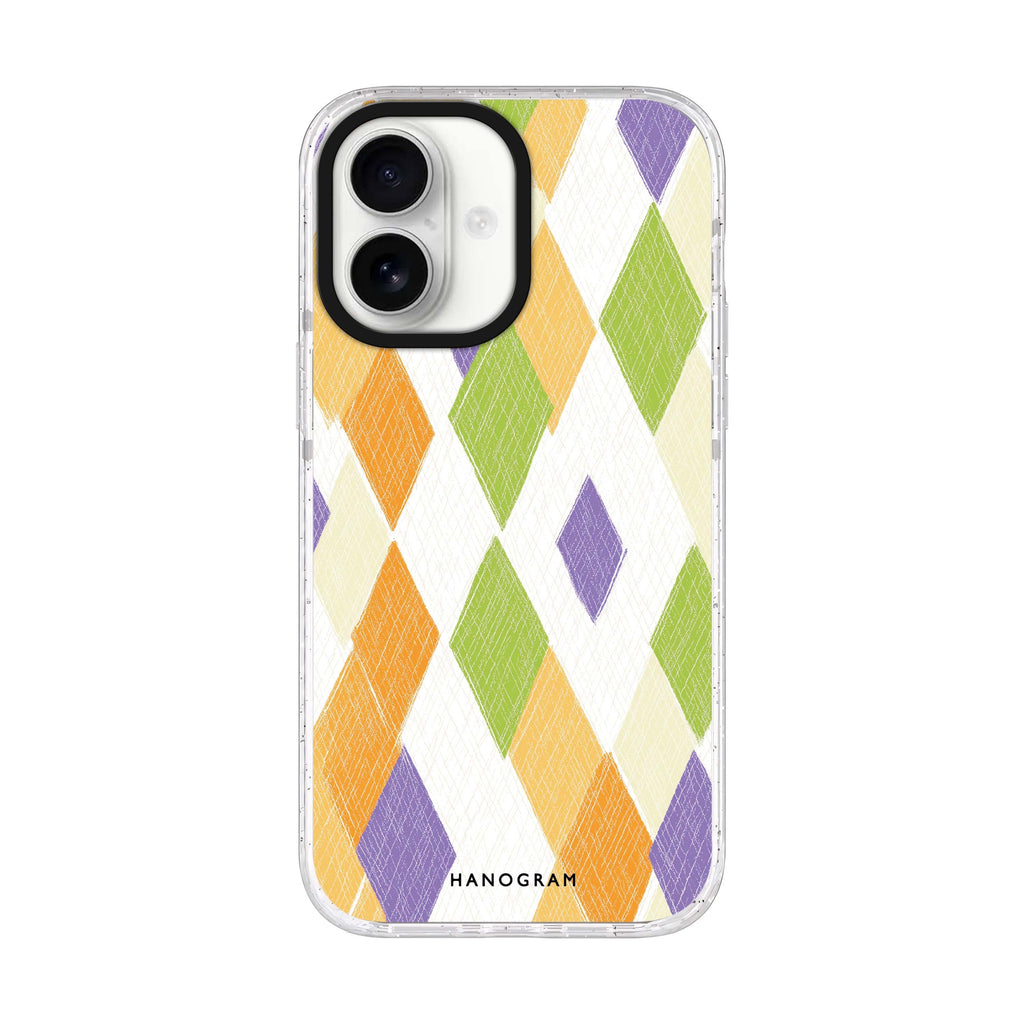 Sunny Stitches iPhone 17 ultra clear MagSafe case, front product view