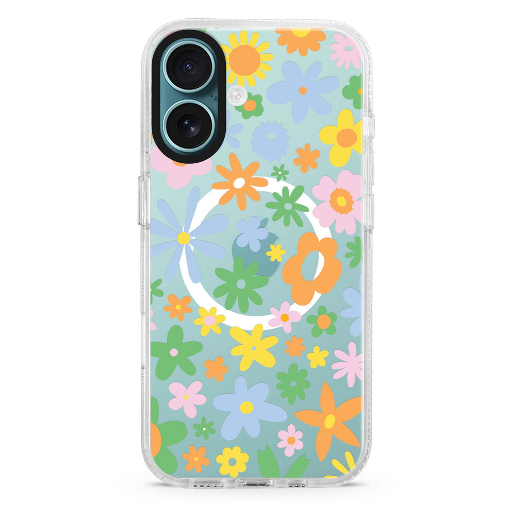 Flowers MagSafe Compatible iPhone 16 Ultra Clear Case - Personalized and Stylish Protection