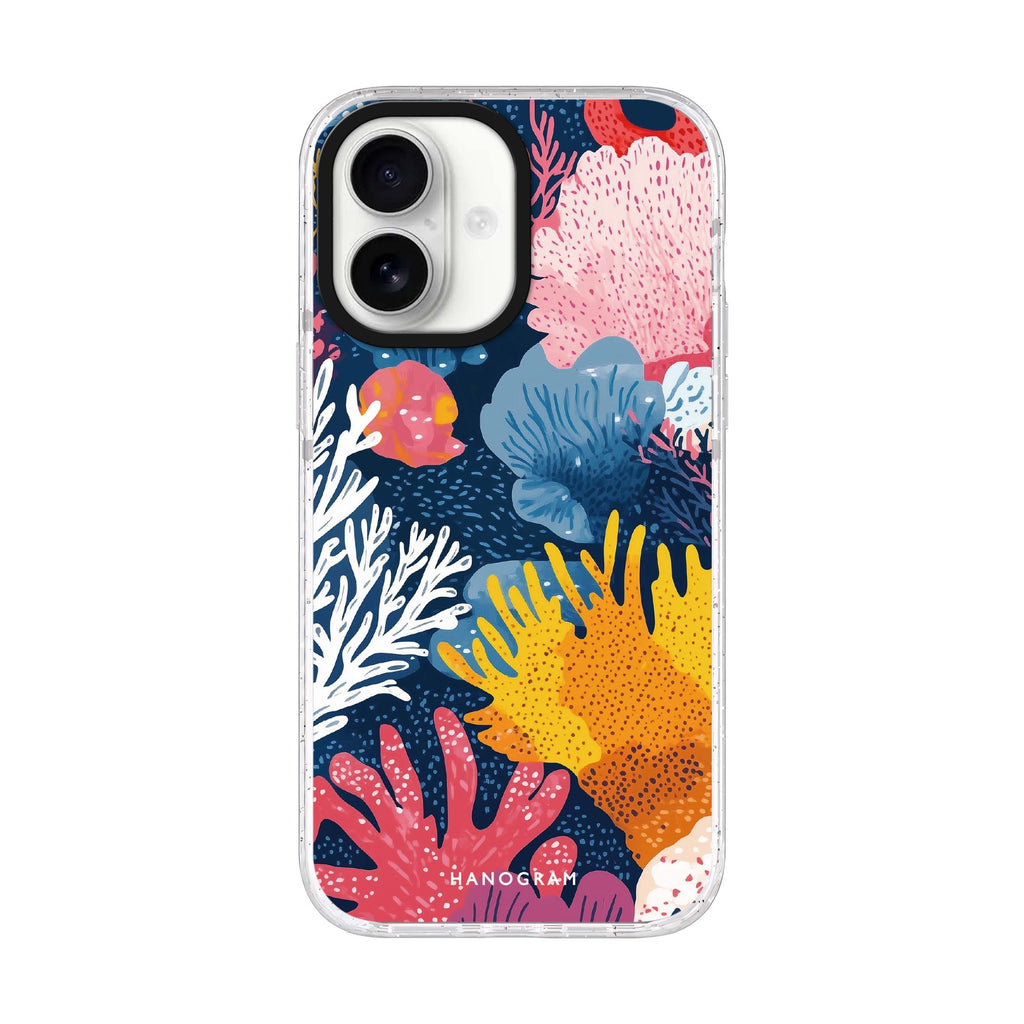 Reef Impressions iPhone 17 ultra clear MagSafe case, front product view