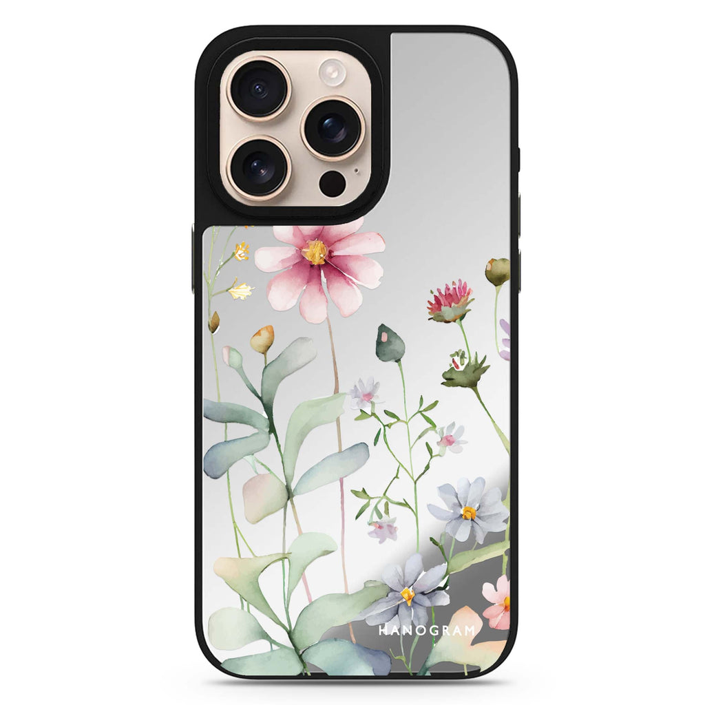 Floral Design 3 floral design iPhone 16/15/14 Pro Max & Pro mirror case