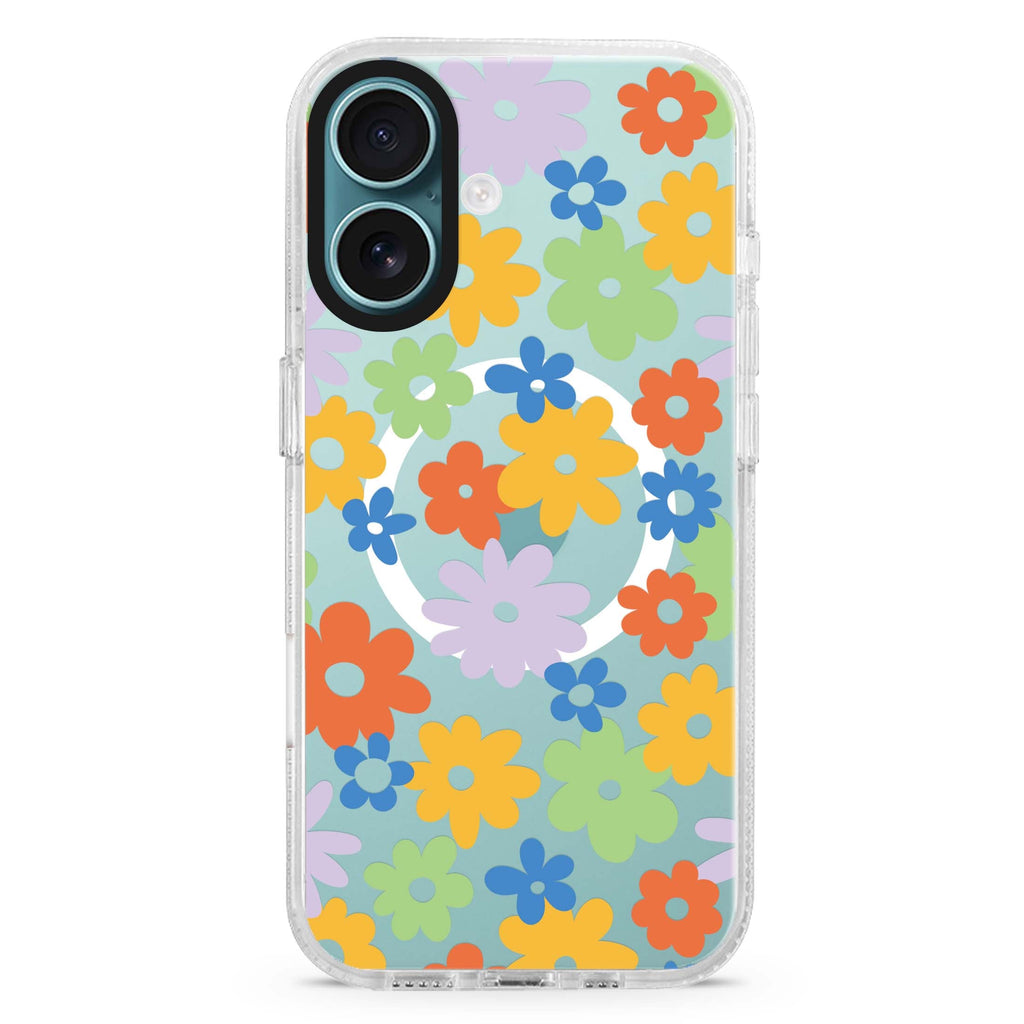 Flowers MagSafe Compatible iPhone 16 Ultra Clear Case - Personalized and Stylish Protection